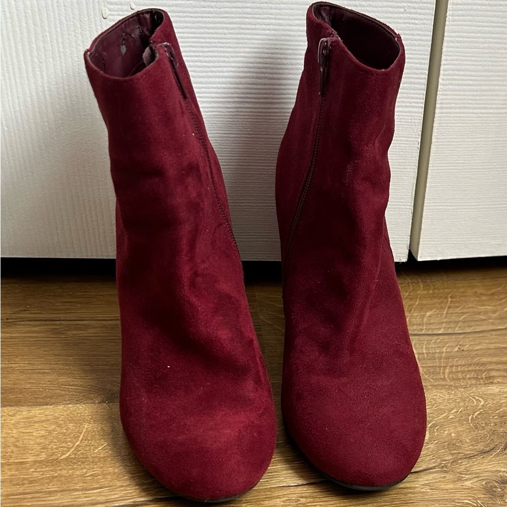 Burgundy Booties